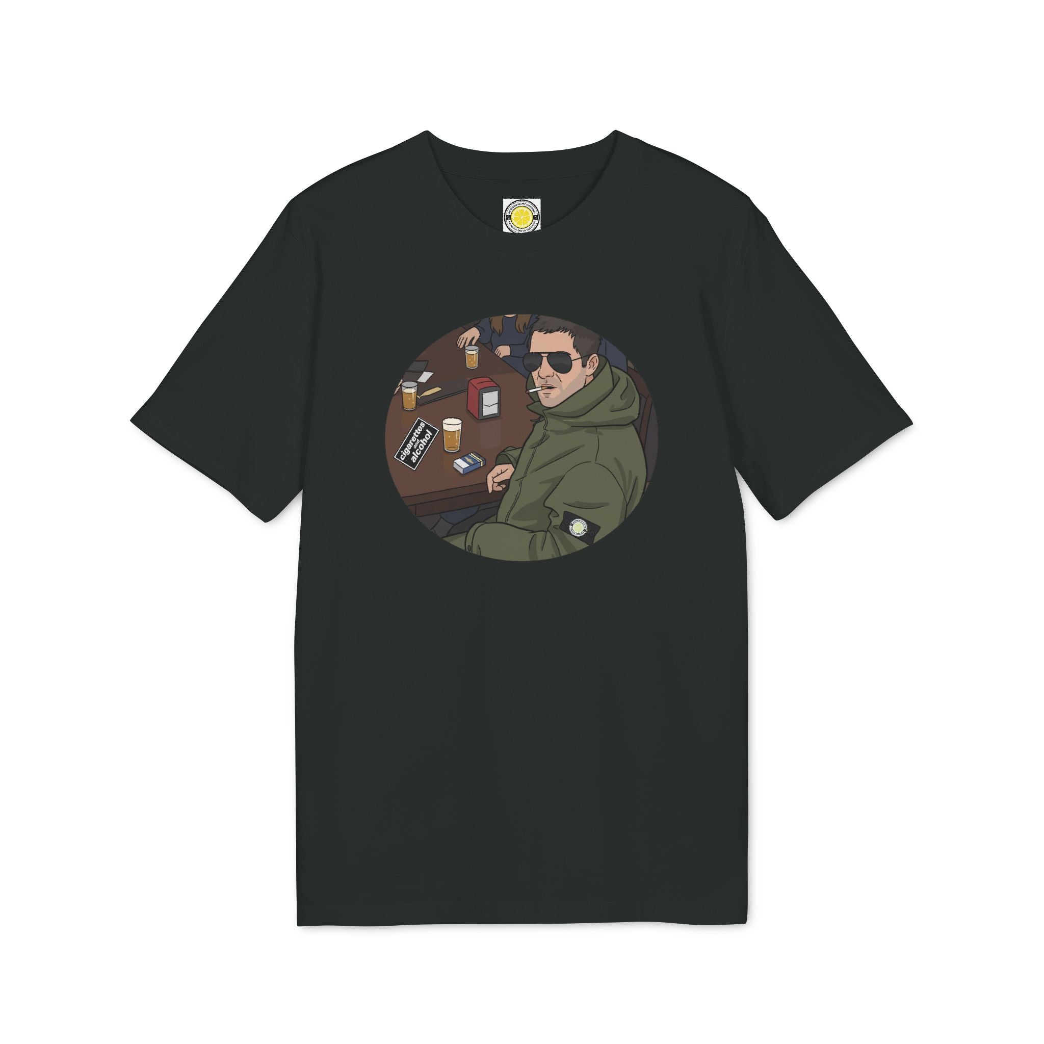 Cigarettes & Alcohol T-shirt (Black, White, Navy, Light Blue, Green, Grey)