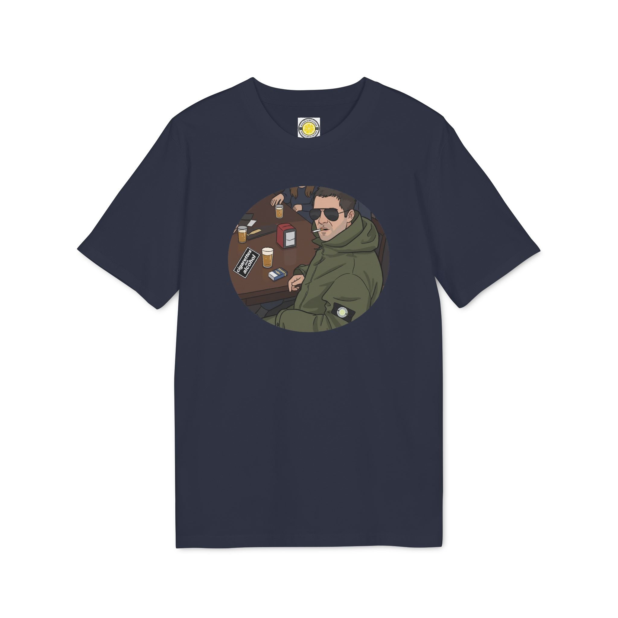 Cigarettes & Alcohol T-shirt (Black, White, Navy, Light Blue, Green, Grey)