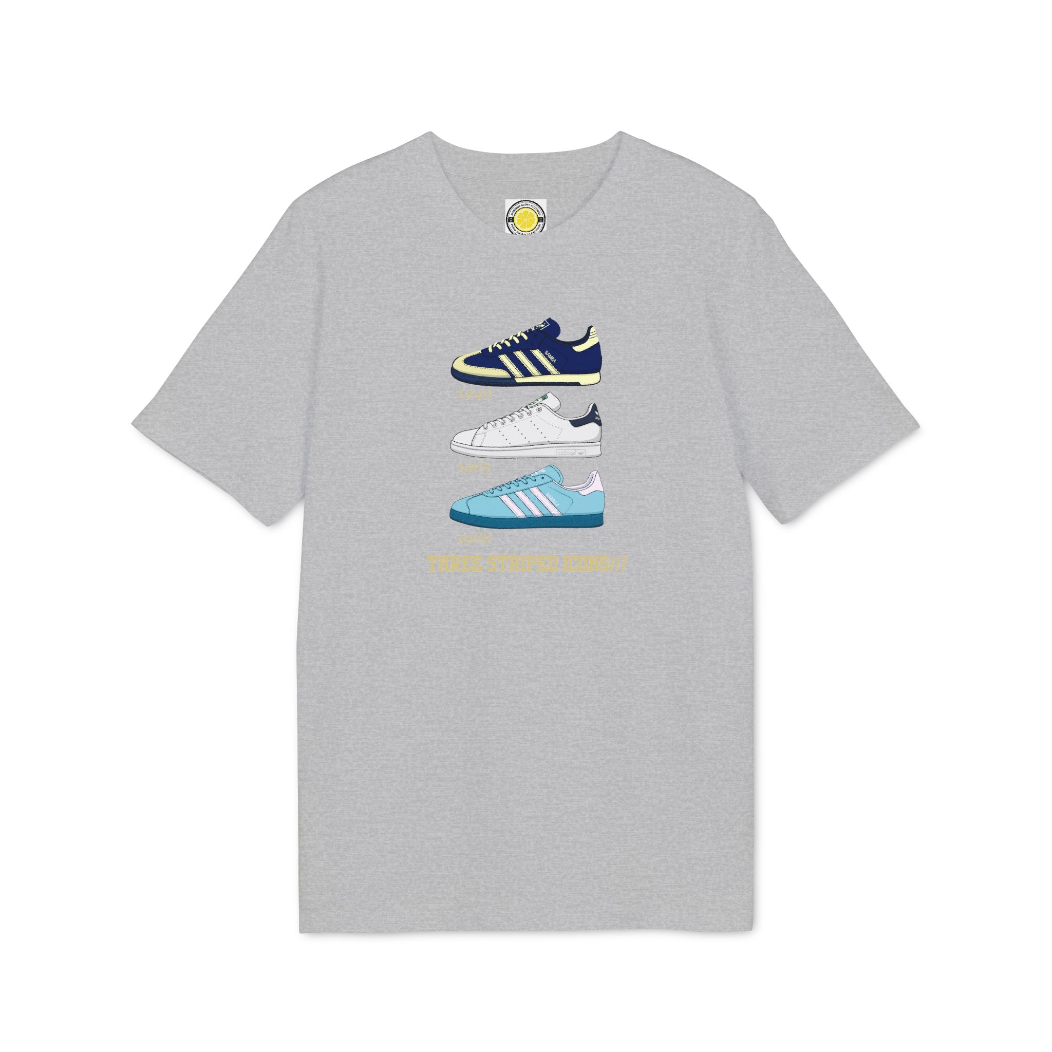 3 Striped Icons T-shirt (Red, Navy, Black, Grey, Green, Light Blue)