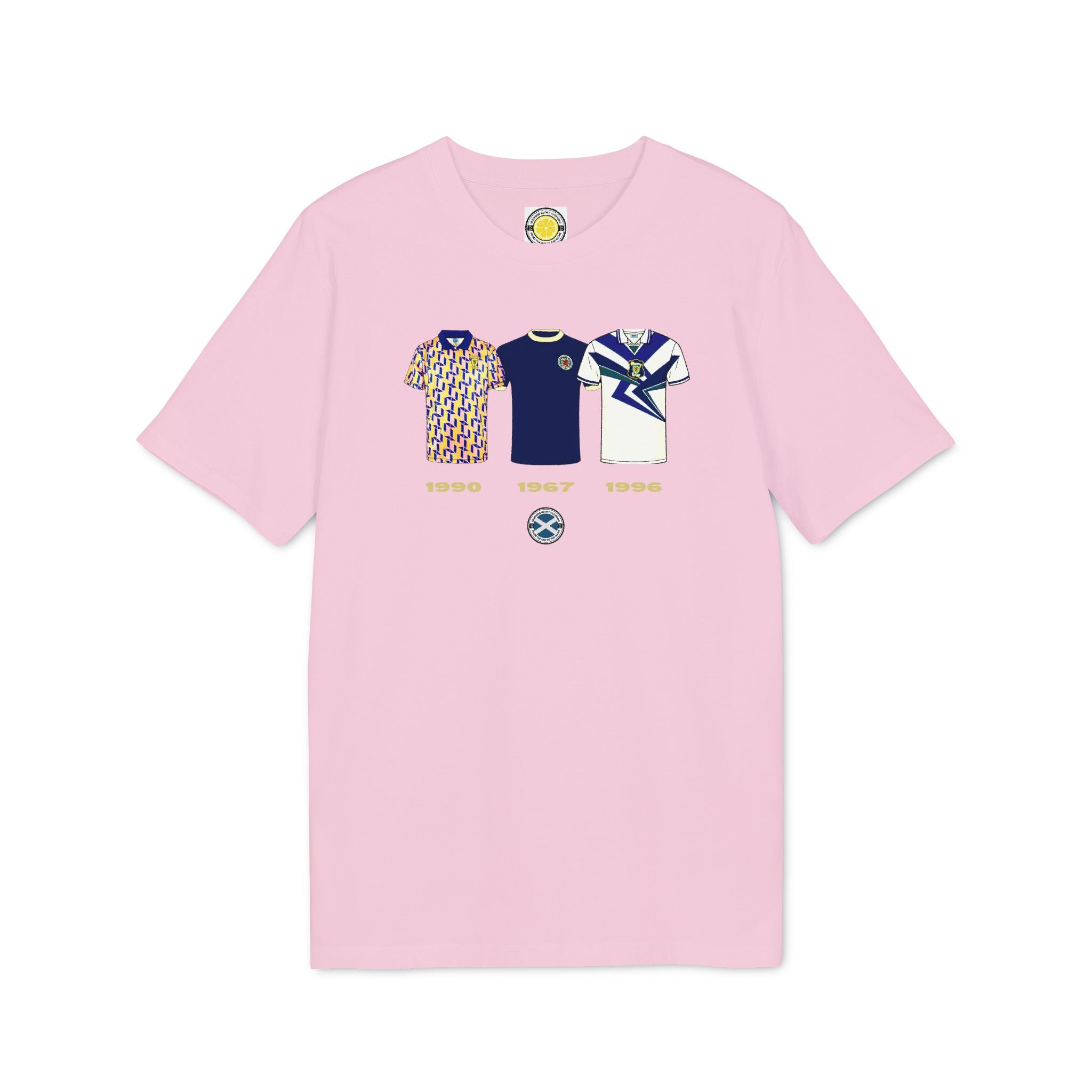 Retro Scotland Kits T-shirt (Navy, Grey, Light Blue, Pink, White)