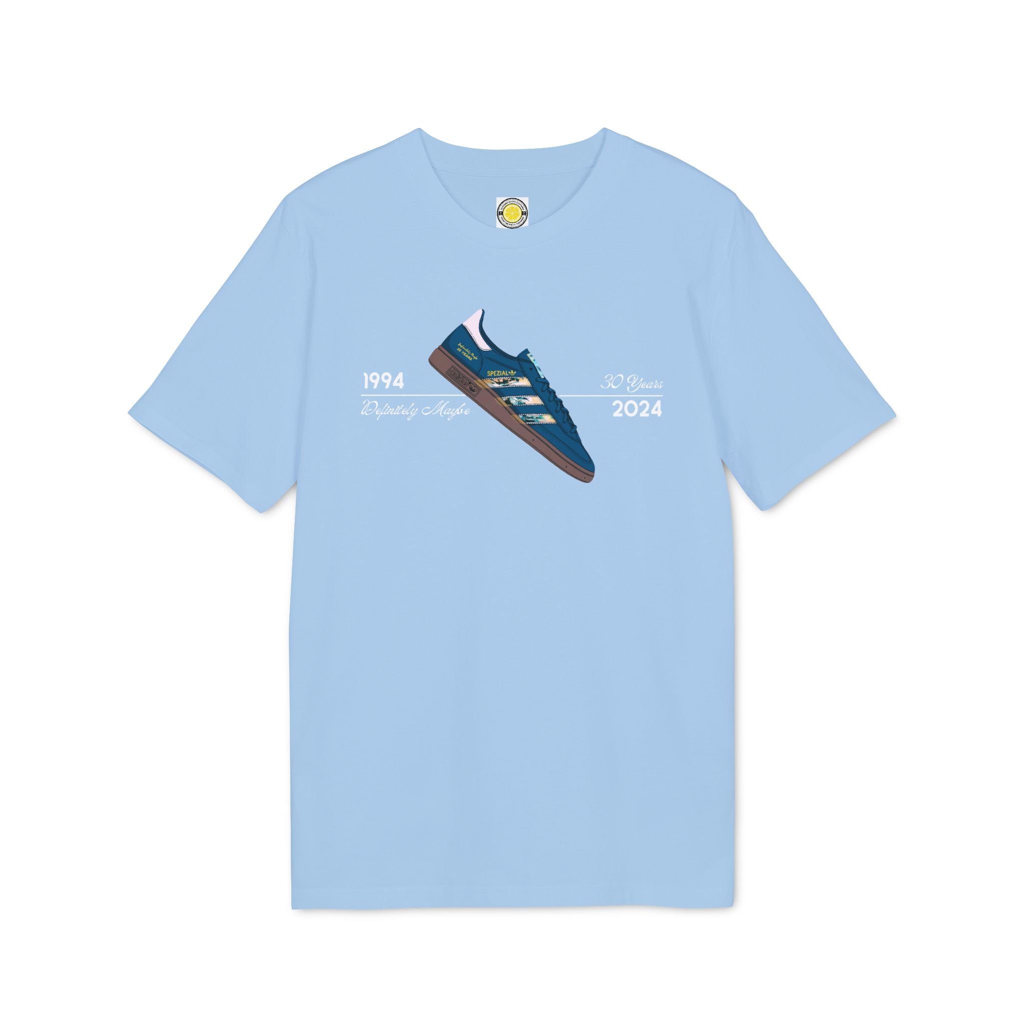 30 Years of Definitely Maybe T-shirt (Black, Navy, Grey, Light Blue)