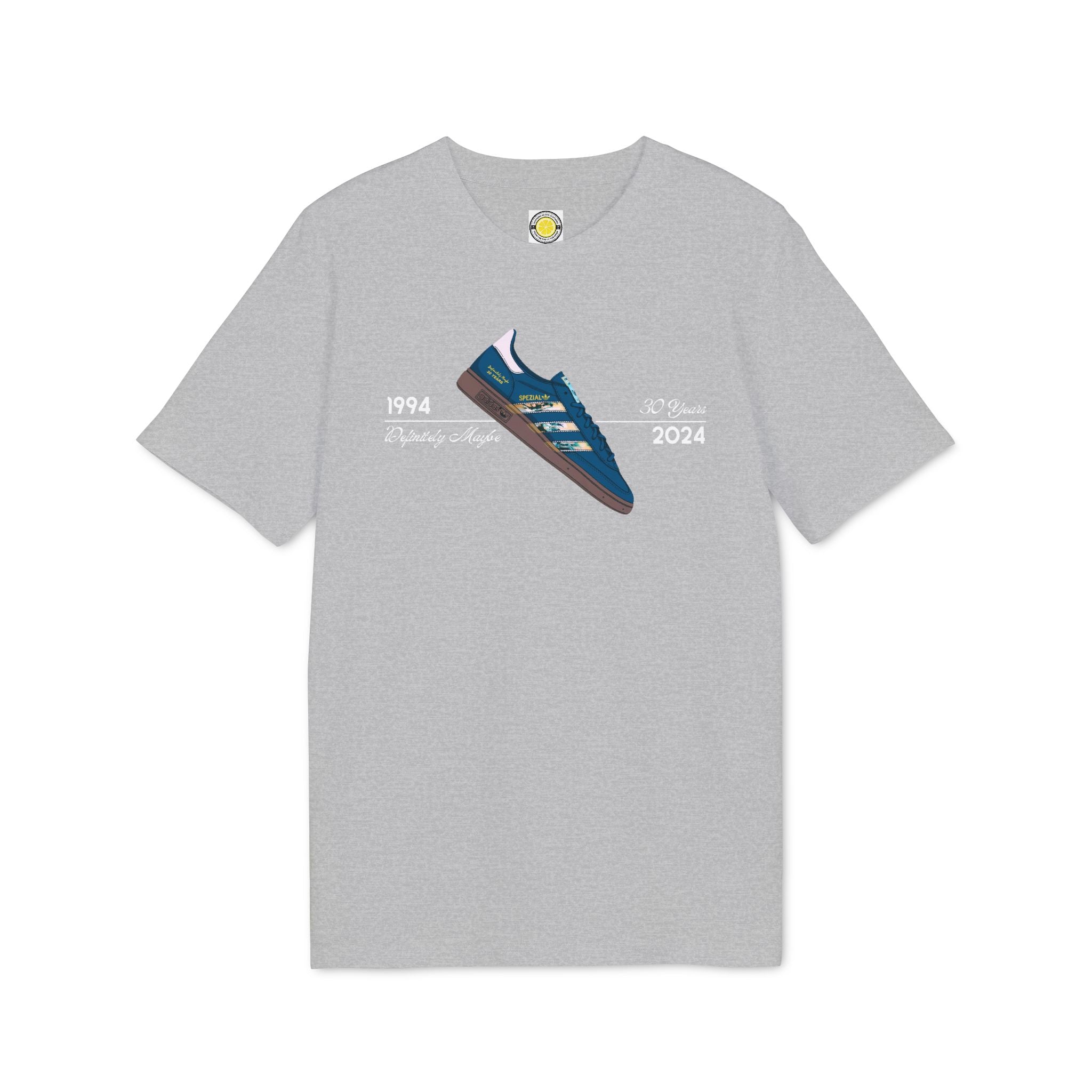 30 Years of Definitely Maybe T-shirt (Black, Navy, Grey, Light Blue)