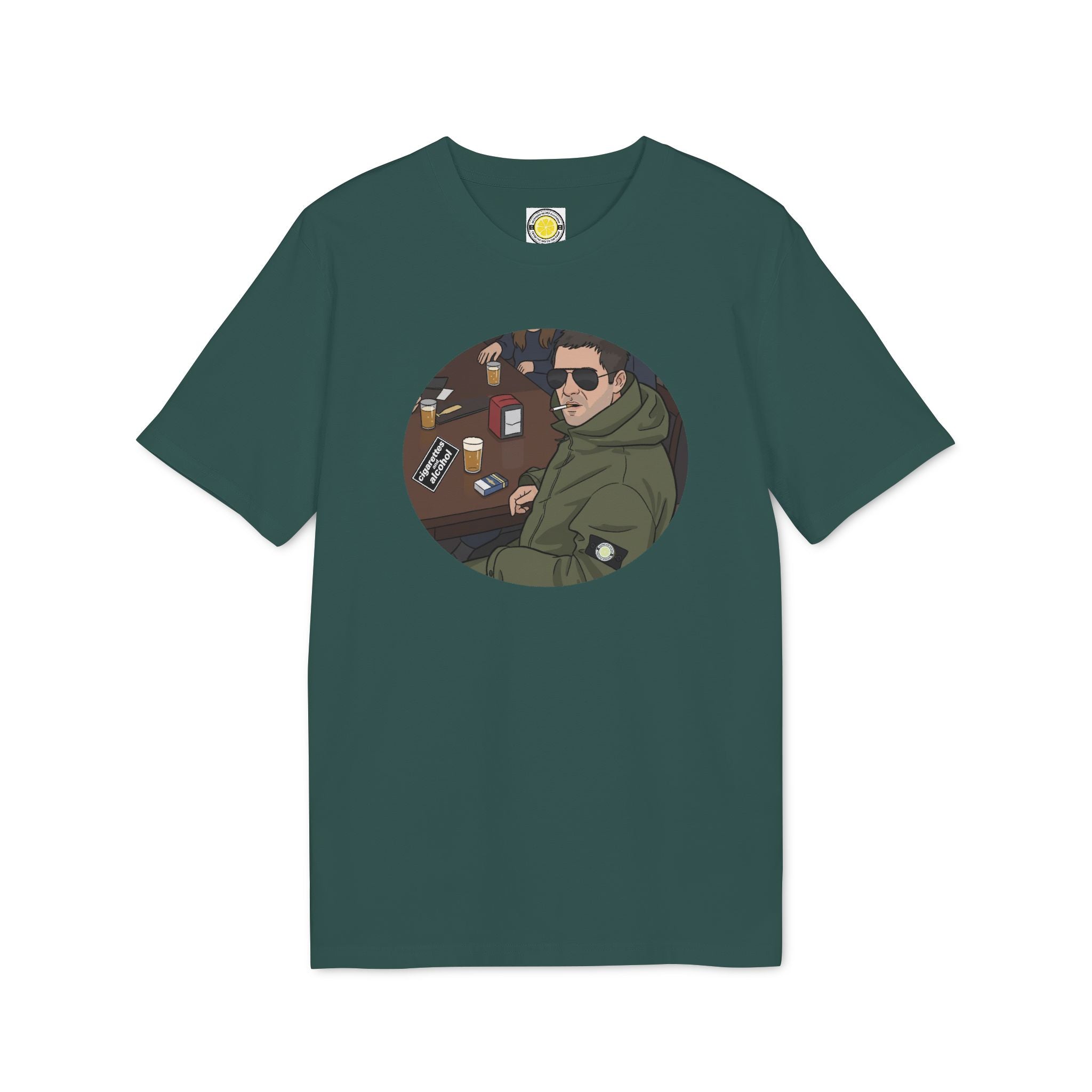 Cigarettes & Alcohol T-shirt (Black, White, Navy, Light Blue, Green, Grey)