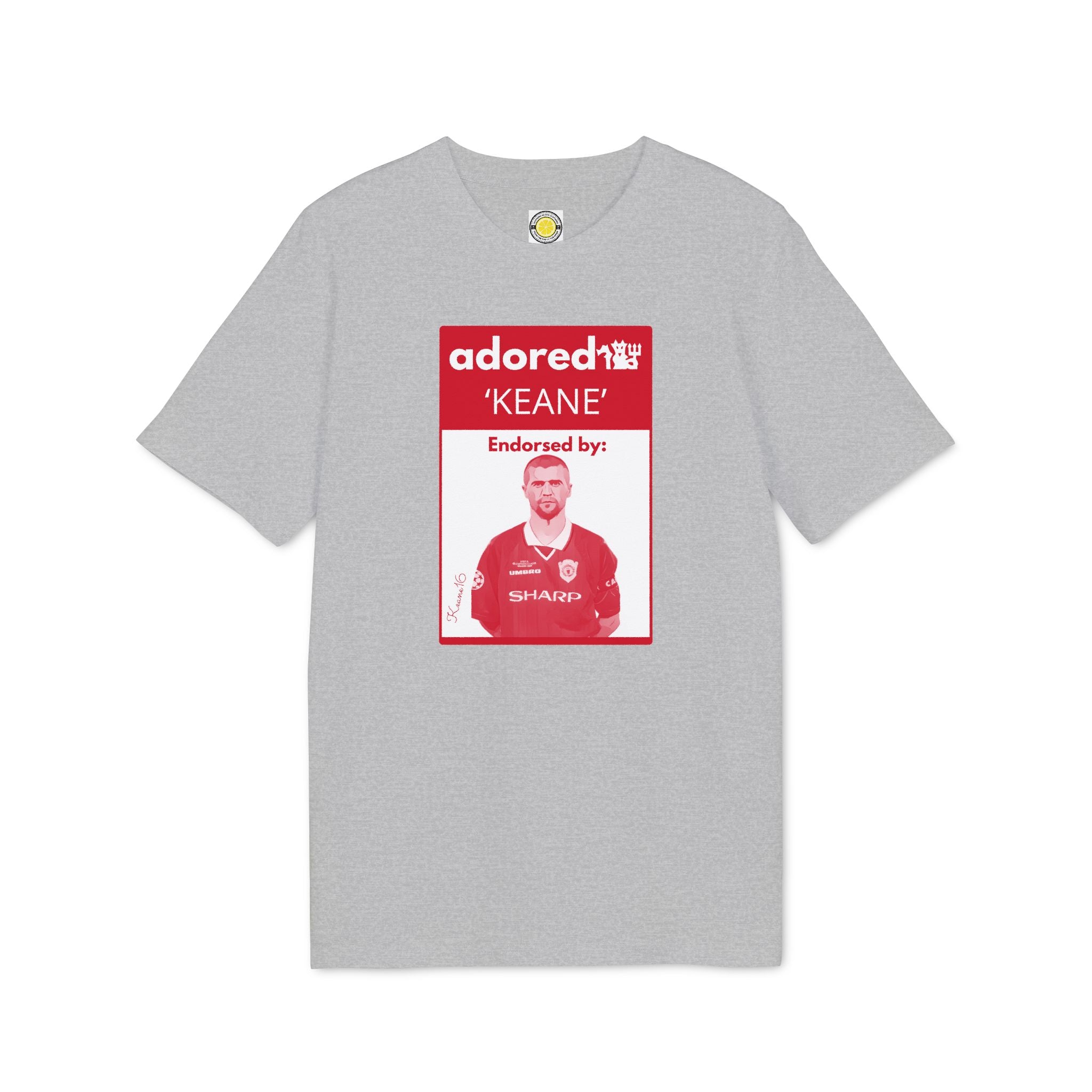 Adored Keane T-shirt (Grey, White, Red, Black)