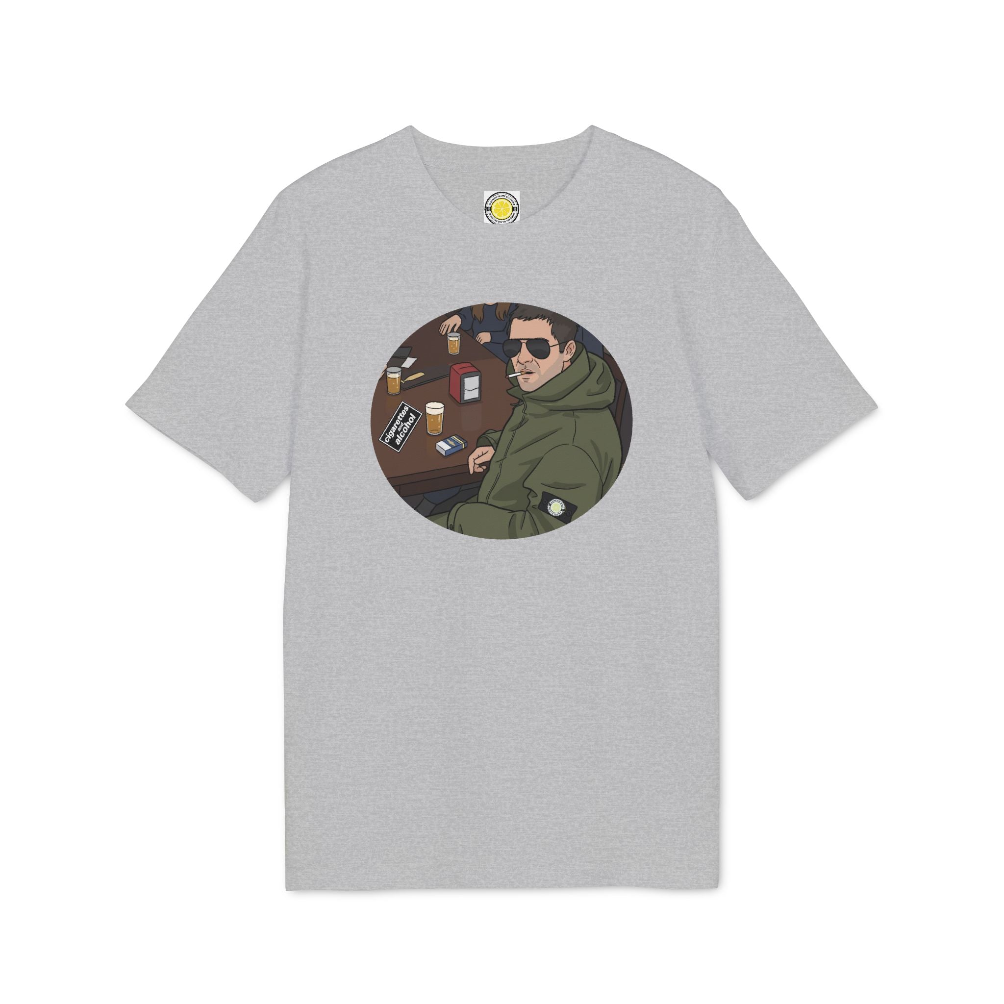 Cigarettes & Alcohol T-shirt (Black, White, Navy, Light Blue, Green, Grey)