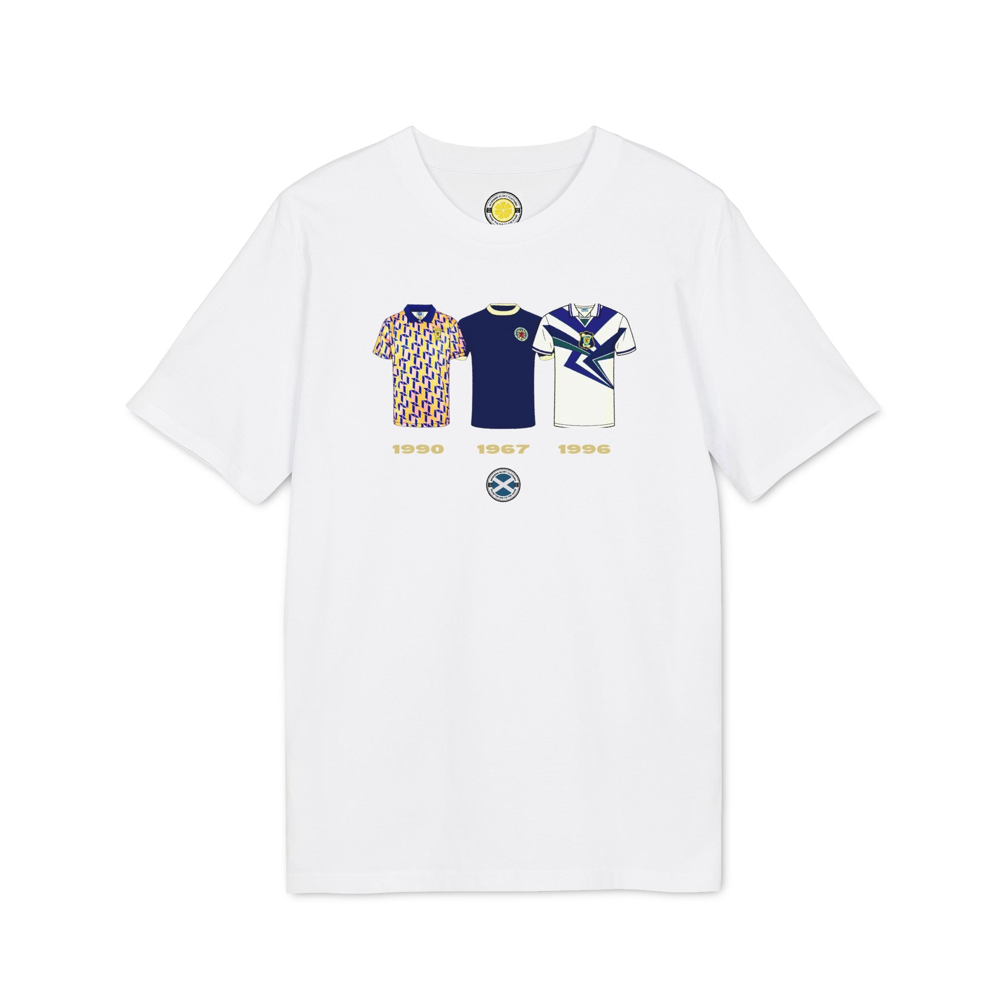 Retro Scotland Kits T-shirt (Navy, Grey, Light Blue, Pink, White)