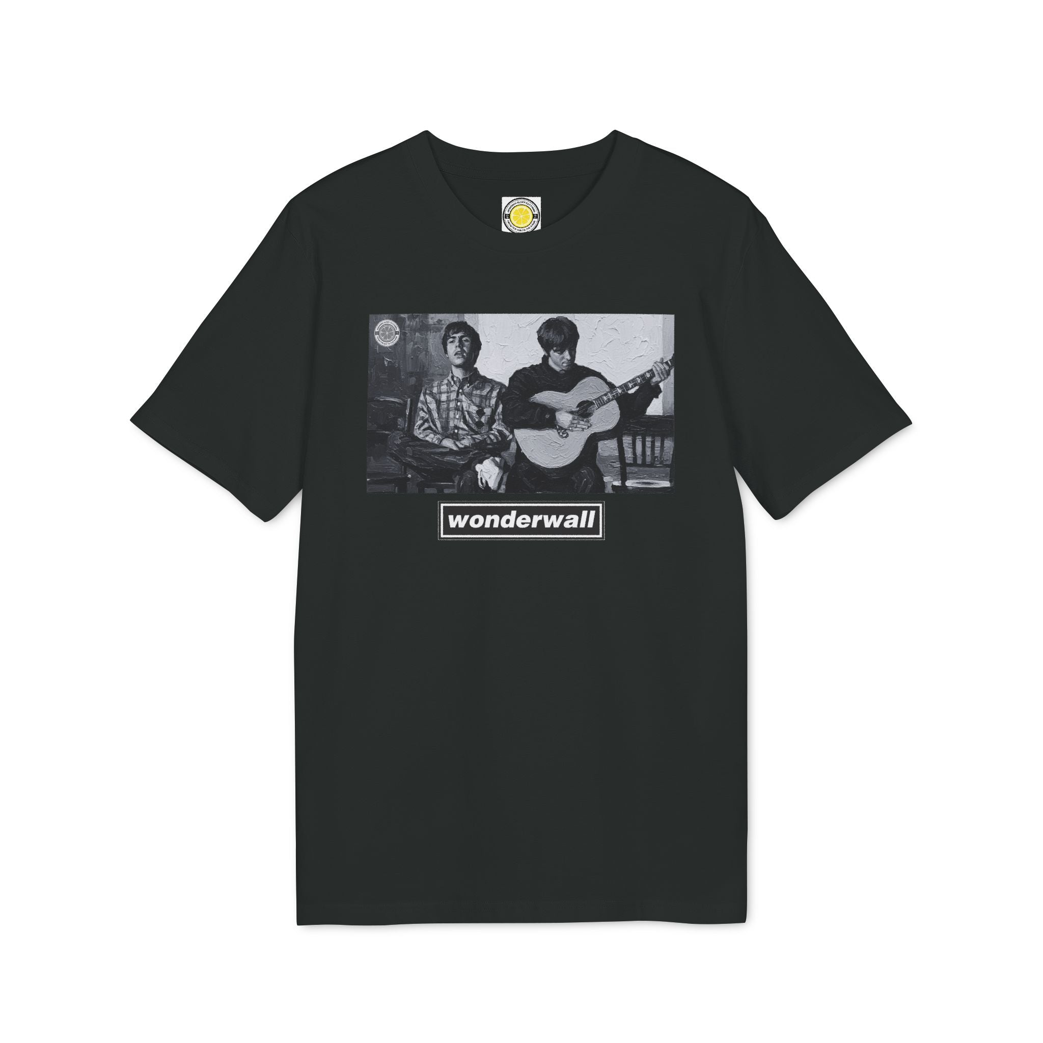 Wonderwall Painting T-shirt (Black, White)