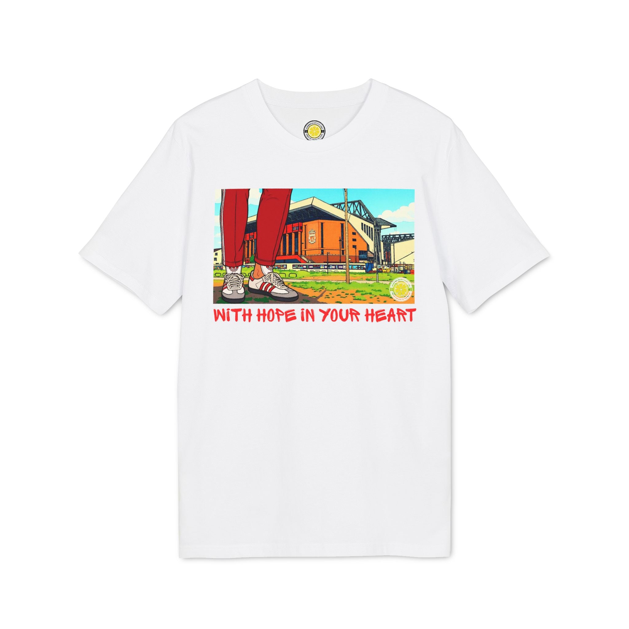 Hope In Your Heart Liverpool T-shirt (White, Black, Grey, Green)
