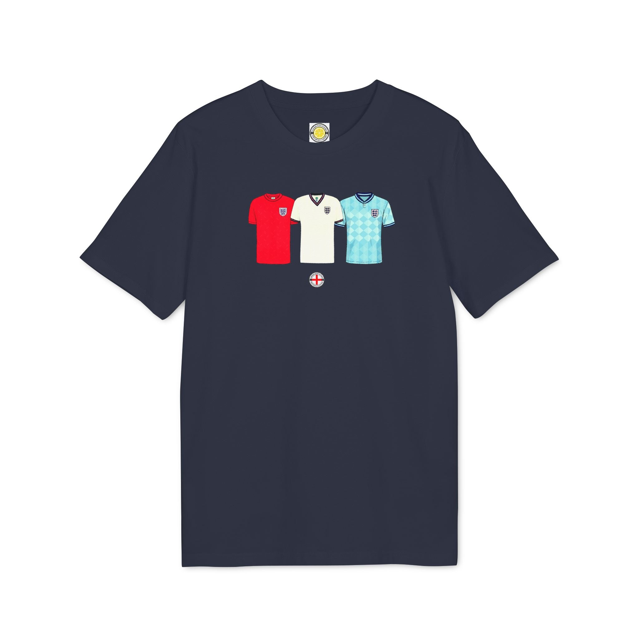 Retro England Kits T-shirt (Navy, Grey)