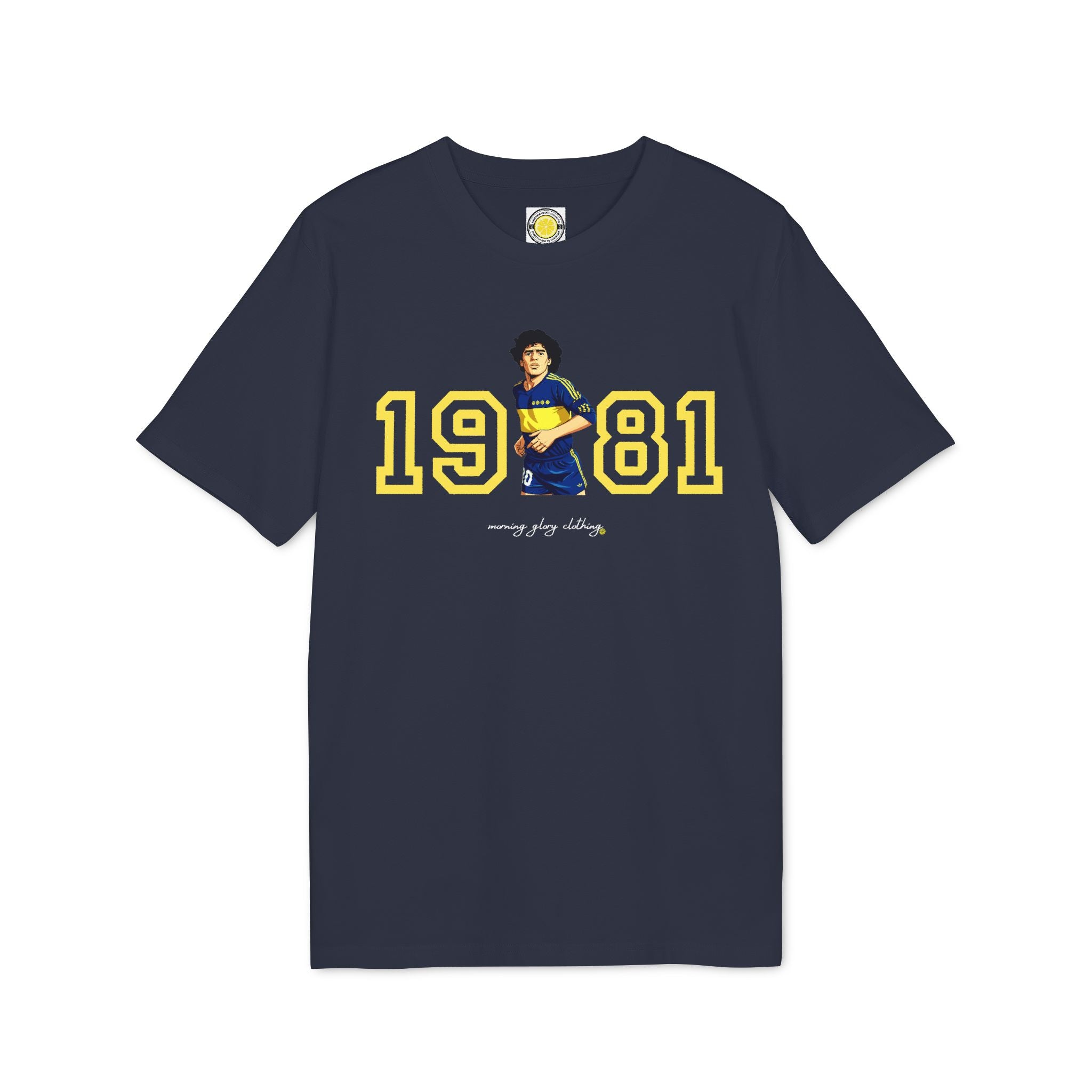 Diego Boca 81 T-Shirt (Navy, Light Blue)