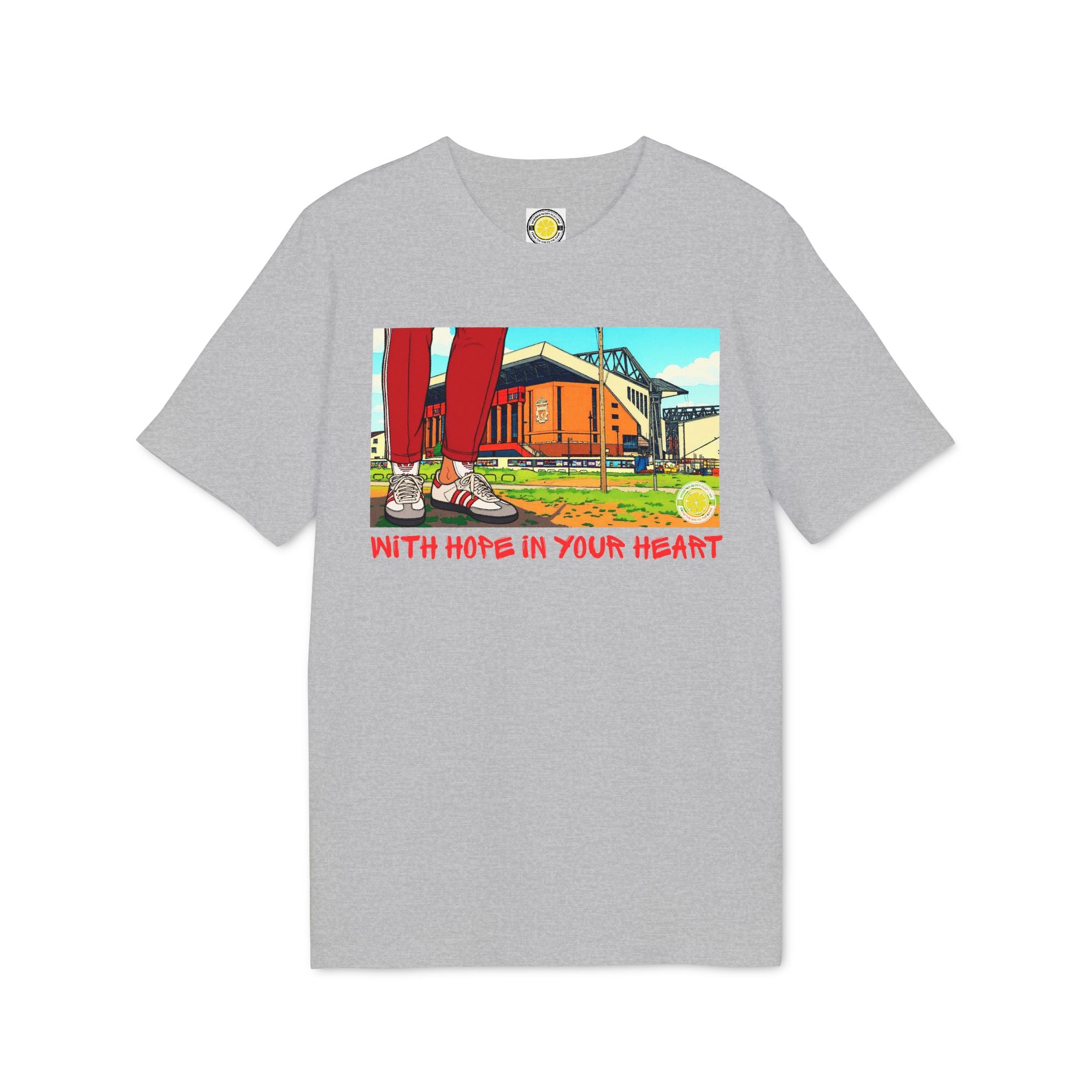 Hope In Your Heart Liverpool T-shirt (White, Black, Grey, Green)