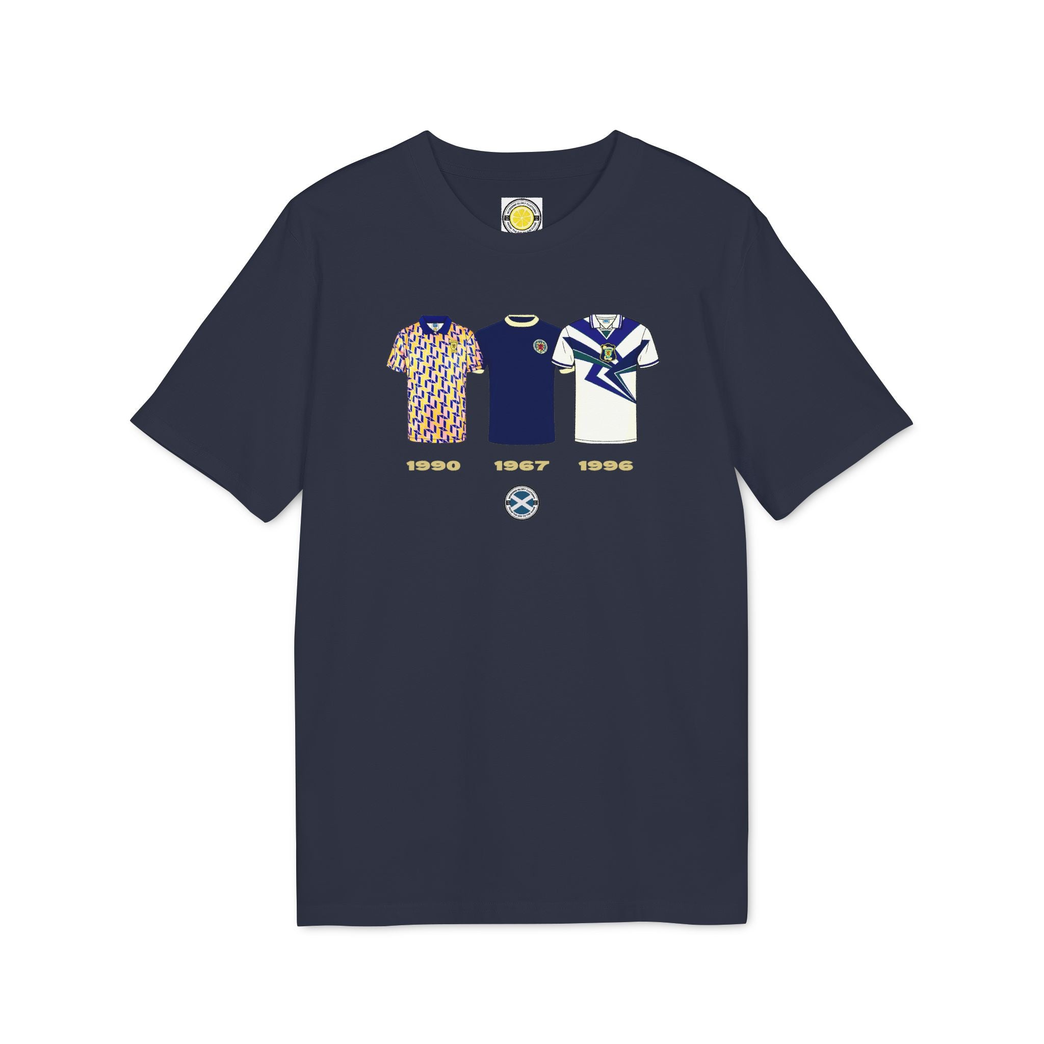 Retro Scotland Kits T-shirt (Navy, Grey, Light Blue, Pink, White)