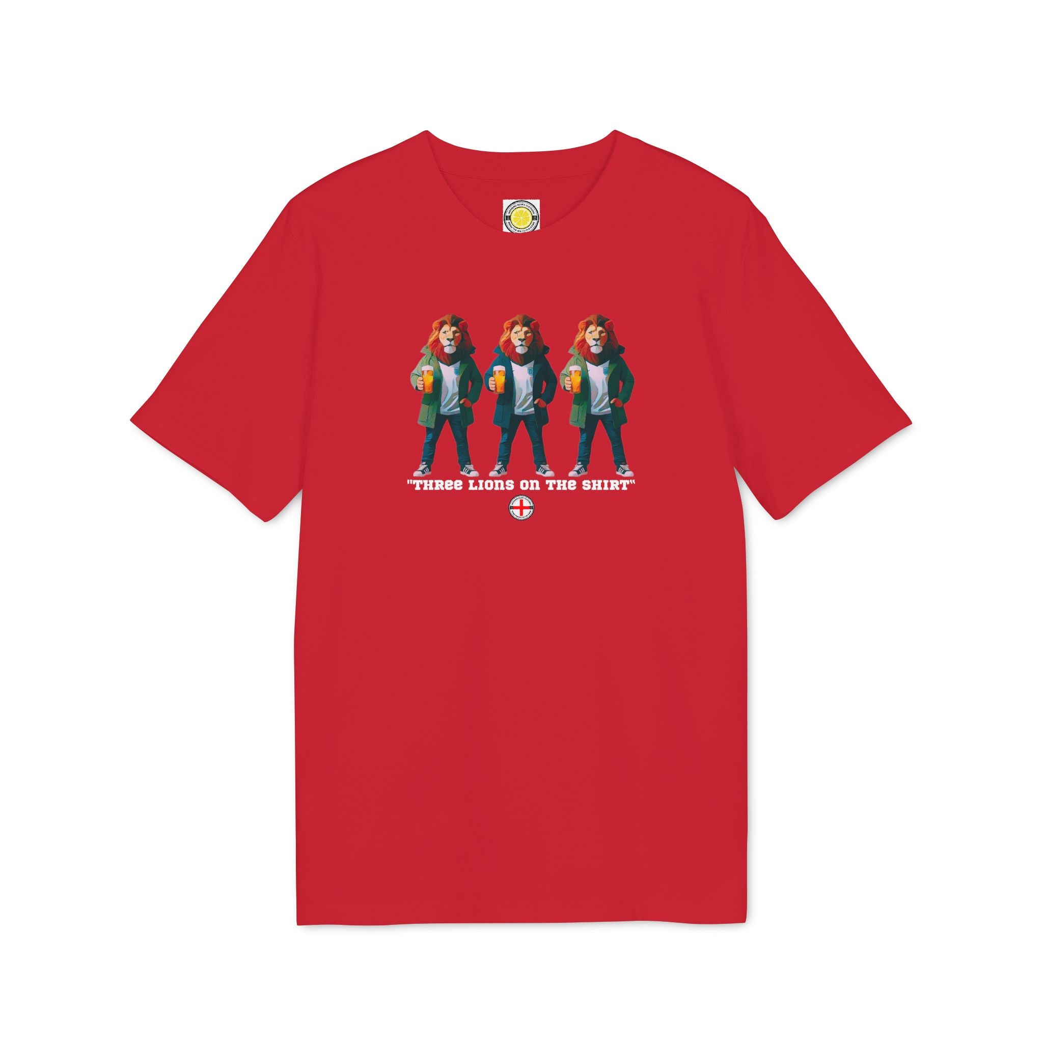 3 Lions On A T-Shirt (Red, Navy, Black)