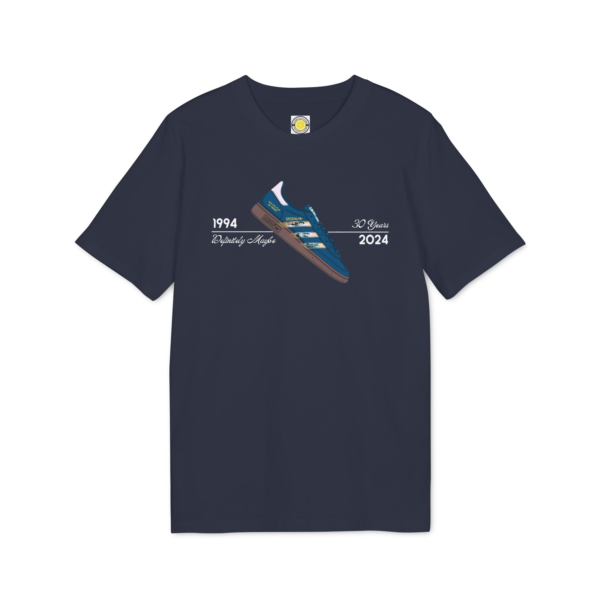 30 Years of Definitely Maybe T-shirt (Black, Navy, Grey, Light Blue)