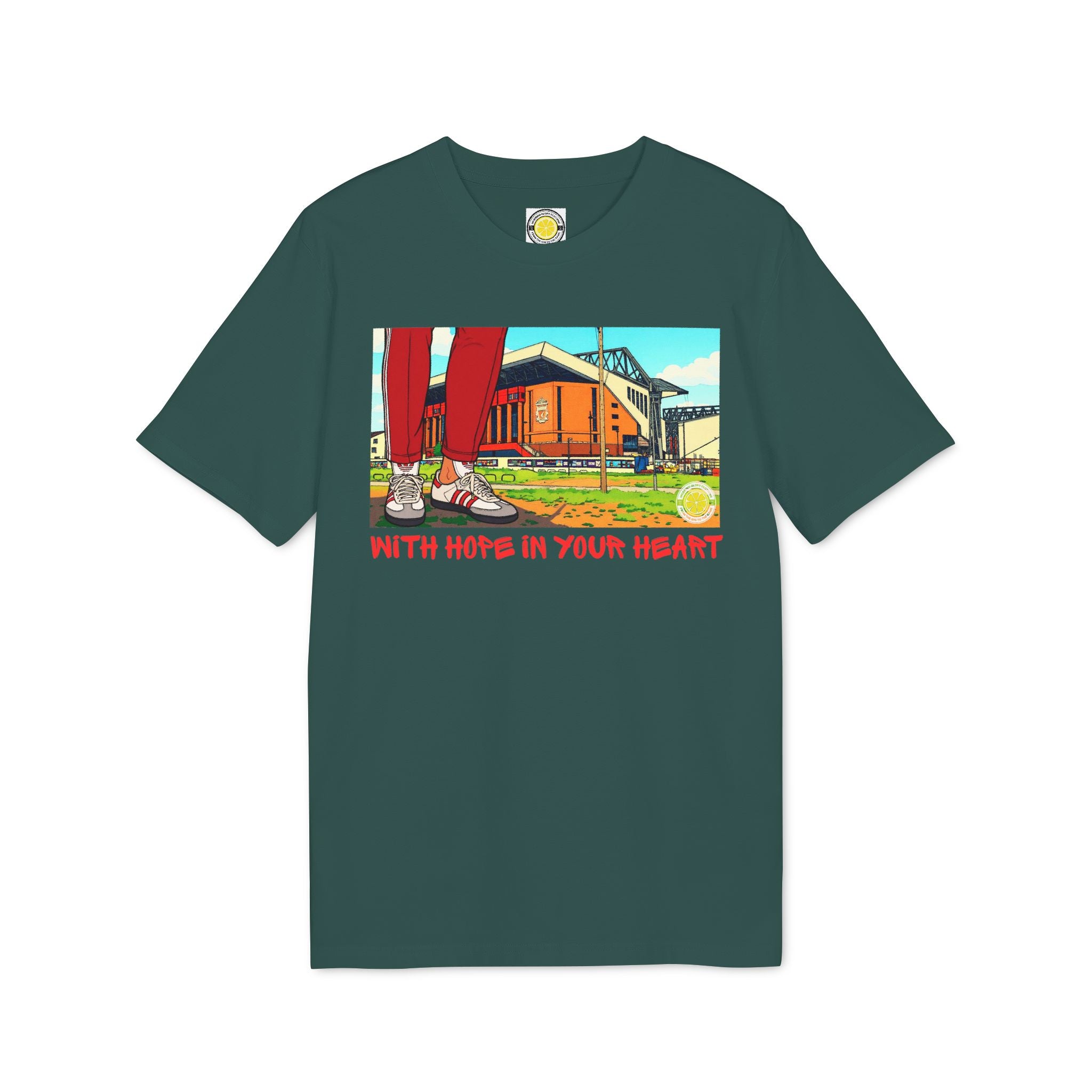 Hope In Your Heart Liverpool T-shirt (White, Black, Grey, Green)