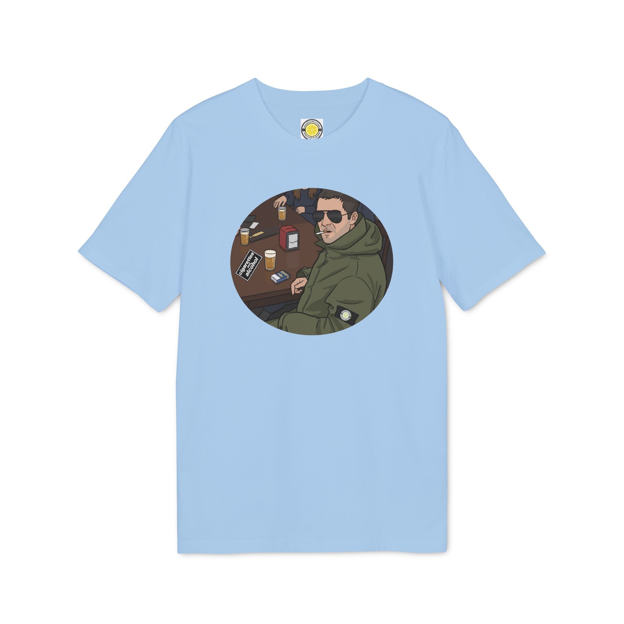 Cigarettes & Alcohol T-shirt (Black, White, Navy, Light Blue, Green, Grey)
