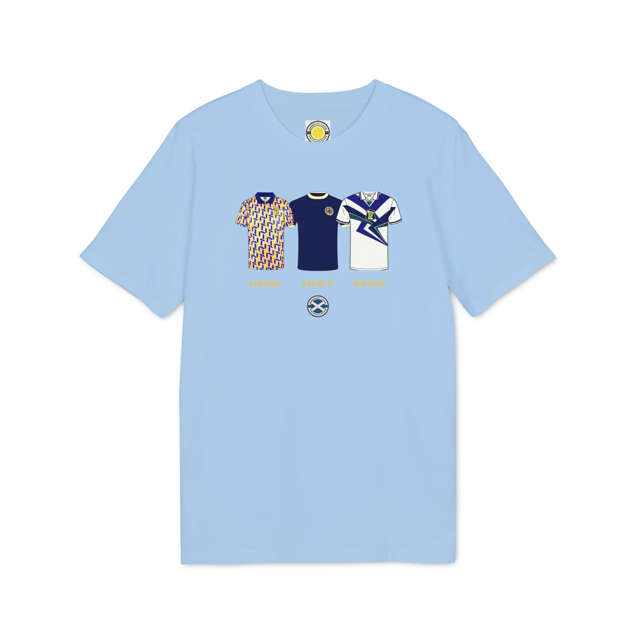 Retro Scotland Kits T-shirt (Navy, Grey, Light Blue, Pink, White)